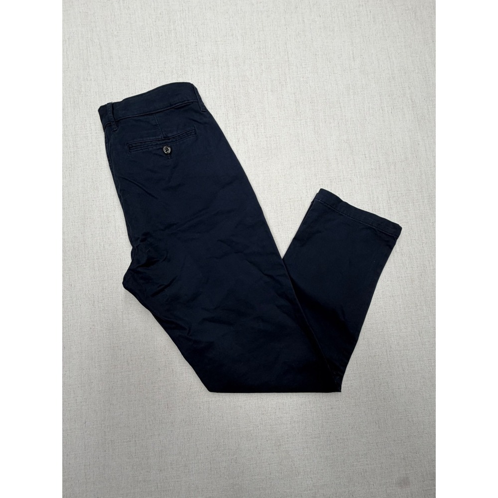 Flint and Tinder 365 Pants Mens 34x30 Navy Blue Straight Fit Chino Trousers